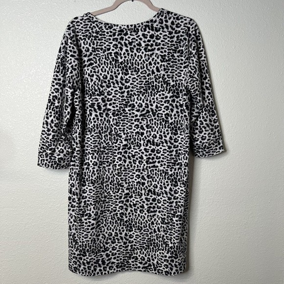 Soma Intimates Divine Leopard Nightgown Sleep Shirt Long Sleeve Size Large - Picture 3 of 3